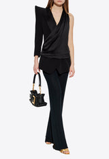 جاكيت غير متماثل بأكتاف بارزة