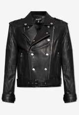 Balmain Leather jacket Black EH0TD551 LD80-0PA
