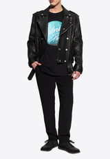 Balmain Leather jacket Black EH0TD551 LD80-0PA