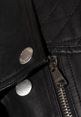 Balmain Leather jacket Black EH0TD551 LD80-0PA