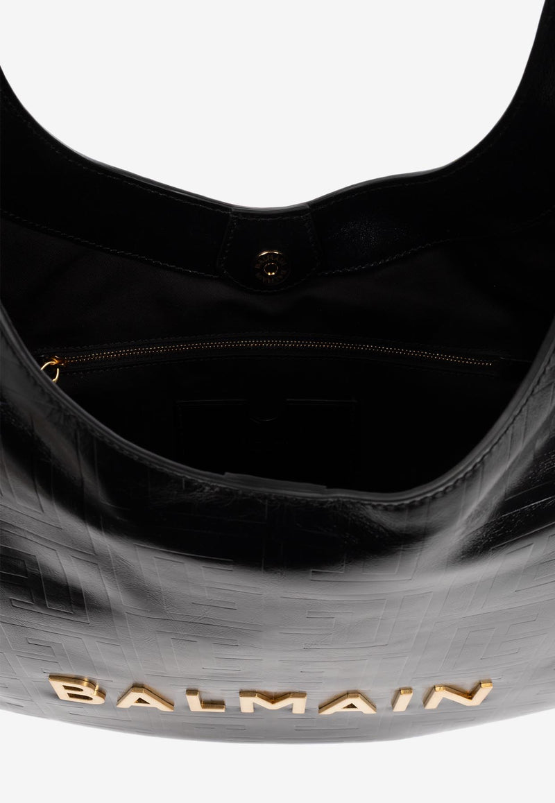 Balmain Large 1945 Crinkled Leather Tote Bag EN0BT929 LETF-0PA