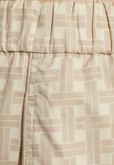 بنطال بيجاما بجاكار منسوج وقَصة ساق عريضة