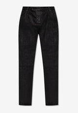 Balmain Coated Straight-Leg Jeans EH0MI083 DF72-0EJ
