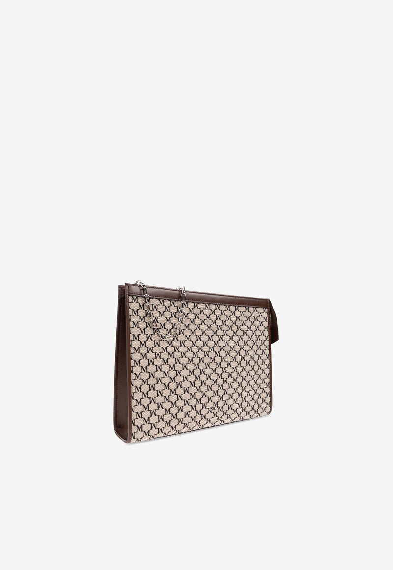 Max Mara Medium Jacquard Monogram Pouch Bag MMTROUSSEM 2514711012-003