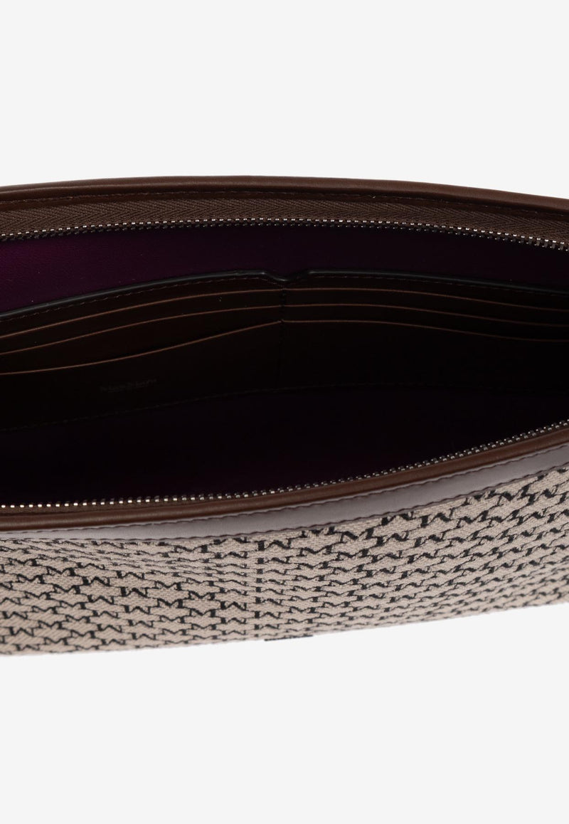 Max Mara Medium Jacquard Monogram Pouch Bag MMTROUSSEM 2514711012-003