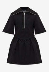 Half-Zip Mini Dress