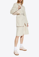 Double-Breasted Belted Blazer