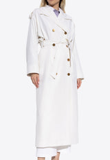 معطف ترينش تيرانا من الصوف بصف أزرار مزدوج