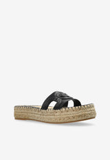 Versace Logo slides Black 1017851 DVT2P-1B000