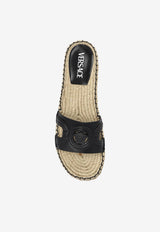 Versace Logo slides Black 1017851 DVT2P-1B000
