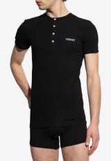Versace Embroidered Logo Under Shirt 1019678 1A09410-1B000