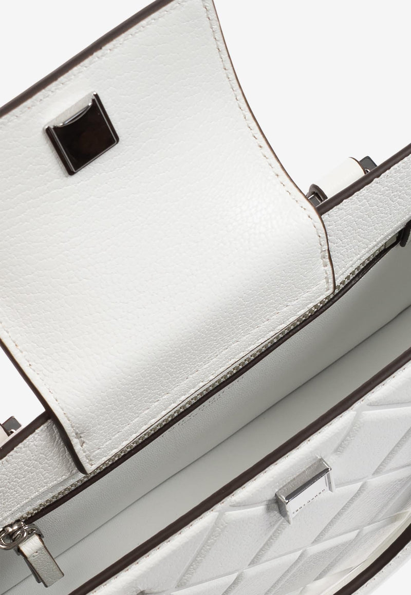 Tory Burch Fleming East-West Leather Tote Bag 164763 0-100