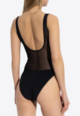 بدلة سباحة بشعار مُطرّز