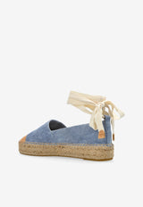 اسبادريل إينس من الدنيم بحزام لف حول الكاحل