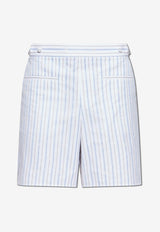 Striped Pattern Mini Shorts