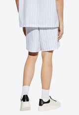 Striped Pattern Mini Shorts