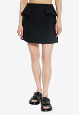 Tailored Wool Mini Skirt