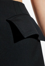 Tailored Wool Mini Skirt