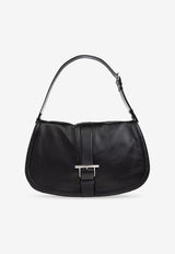 Alexander McQueen T-Bar Satchel Leather Shoulder Bag Black 825139 1MAAD-1000