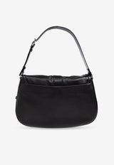 Alexander McQueen T-Bar Satchel Leather Shoulder Bag Black 825139 1MAAD-1000