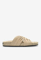 Crisscross Woven Flat Sandals
