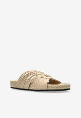 Crisscross Woven Flat Sandals