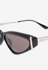 Side T-Bar Geometrical Sunglasses