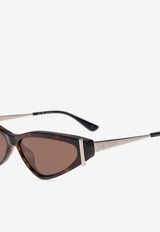Side T-Bar Geometrical Sunglasses