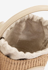 Chloè Mini Horse Medal Raffia Bucket Bag CH25US593 O82-22J