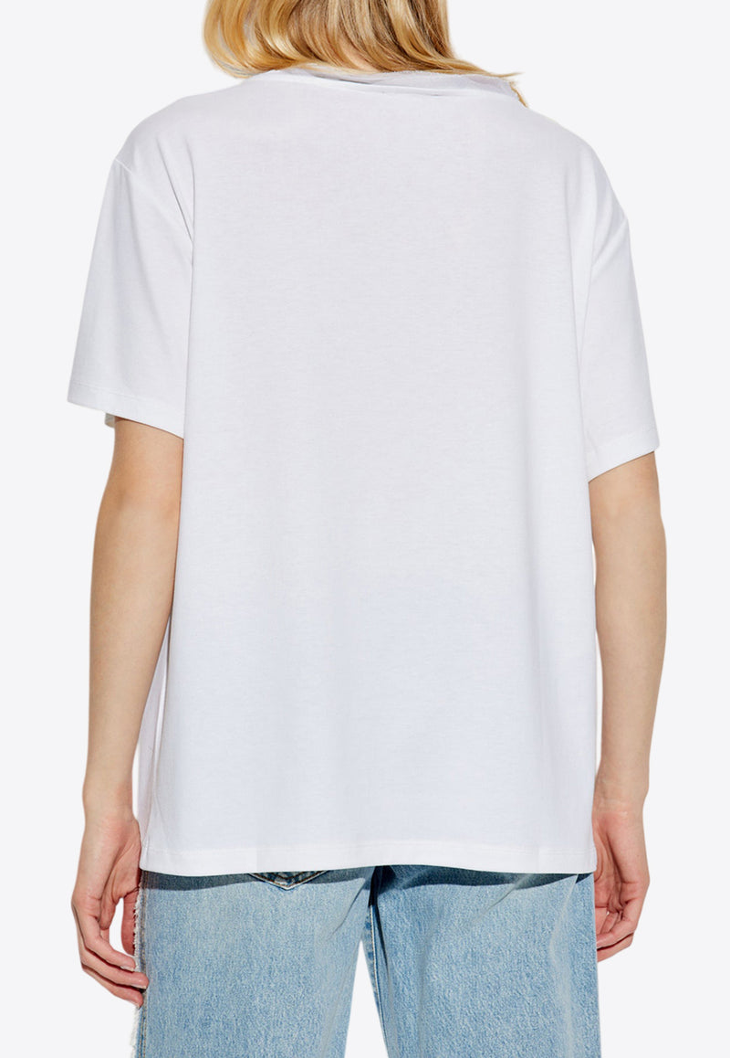 Balmain Logo Beauty Print T-shirt EF0EG129 GE86-GRR