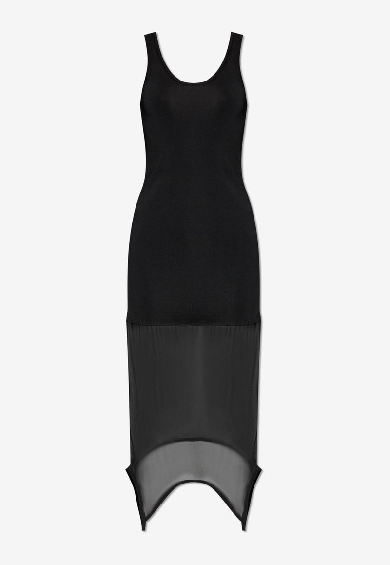 Fendi Silk Crewneck Dress FDD304 AUP4-F0GME