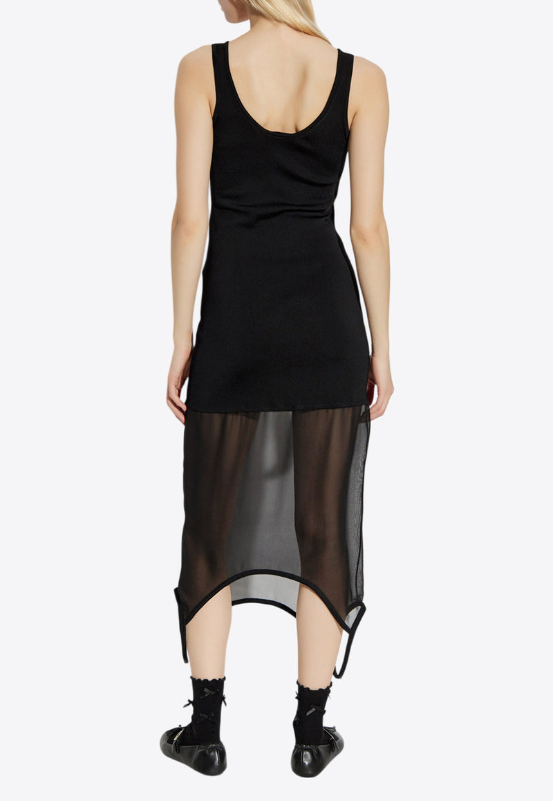 Fendi Silk Crewneck Dress FDD304 AUP4-F0GME