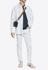 Fendi FF Logo Denim Jacket White FW1321 AUAH-F0QA0