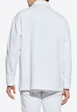 Fendi FF Logo Denim Jacket White FW1321 AUAH-F0QA0