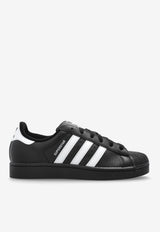 Adidas Originals Superstar II Leather Low-Top Sneakers Black JI0079 F-CBLACK FTWWHT CBLACK
