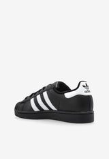 Adidas Originals Superstar II Leather Low-Top Sneakers Black JI0079 F-CBLACK FTWWHT CBLACK