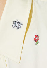 Kenzo Patterned Shirt Yellow FF55CH127 9JL-38