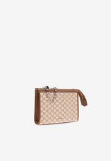 Max Mara Logo Plaque Zip-Up Clutch Bag MMTROUSSEXS 2514711032-001