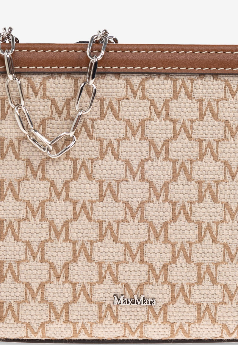 Max Mara Logo Plaque Zip-Up Clutch Bag MMTROUSSEXS 2514711032-001