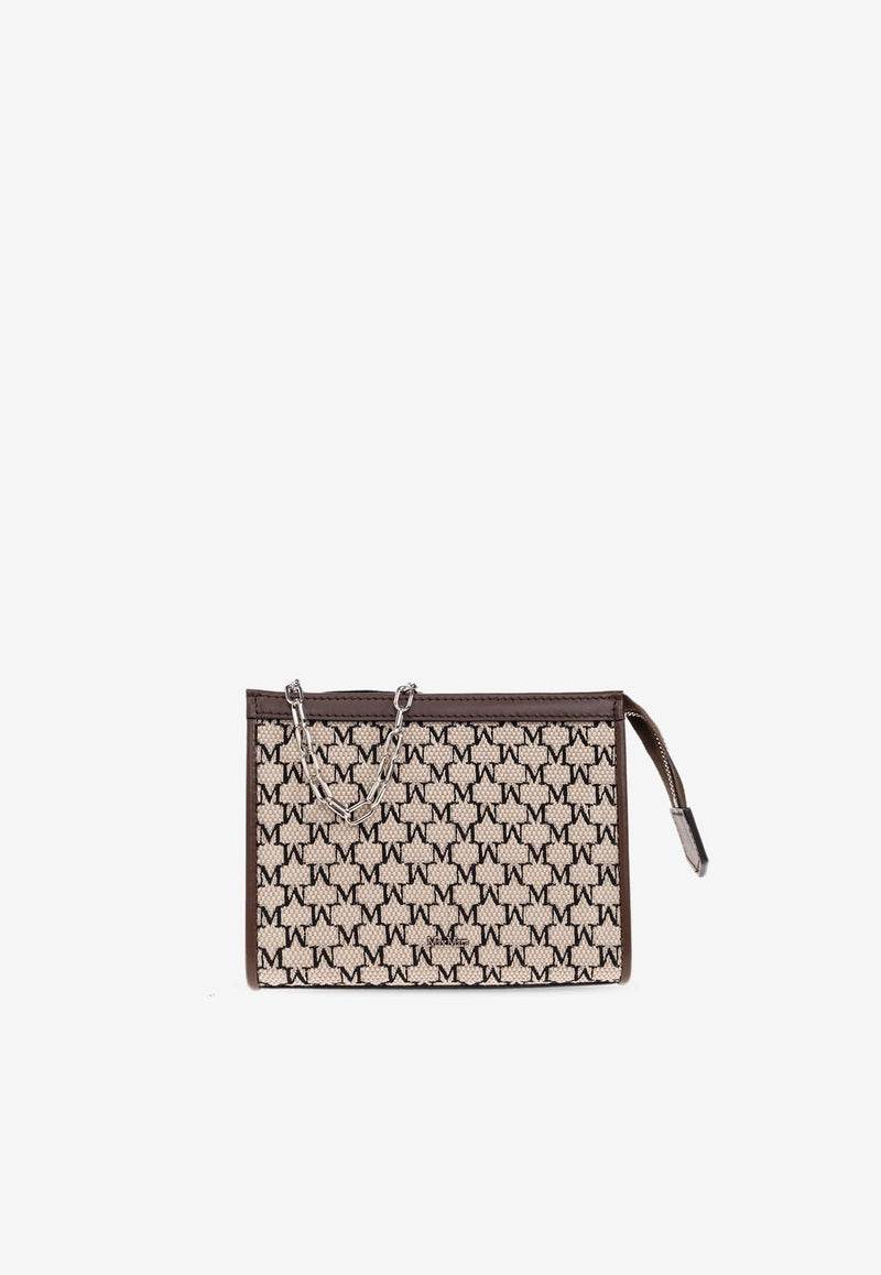 Max Mara Logo Plaque Zip-Up Clutch Bag MMTROUSSEXS 2514711032-003