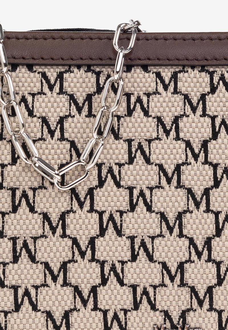 Max Mara Logo Plaque Zip-Up Clutch Bag MMTROUSSEXS 2514711032-003