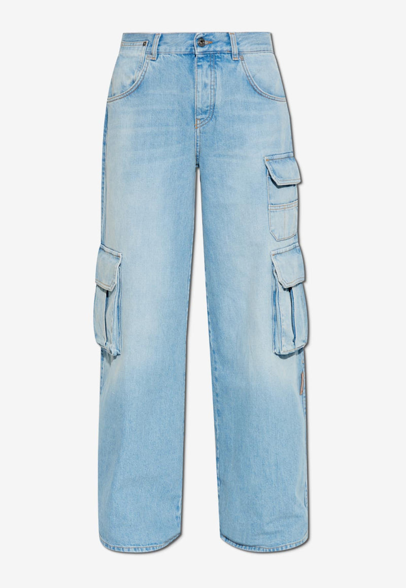 Off-White Faded Cargo Jeans OWYB019S25 DEN002-4000