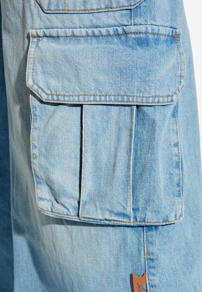 Off-White Faded Cargo Jeans OWYB019S25 DEN002-4000