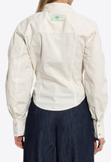 GANNI Shirt with pockets Cream W0316 6977-135