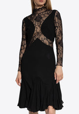 Velvet Lace Midi Dress