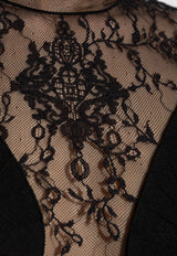 Velvet Lace Midi Dress