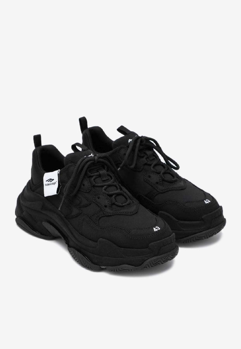 Balenciaga Triple S Sporty Low-Top Sneakers Black 820240WTSJG/R_BALEN-1000