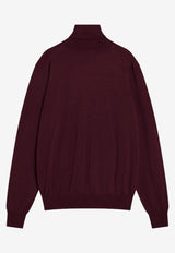 Saint Laurent Turtleneck Wool Sweater Burgundy 821739Y76GM/R_YSL-6040