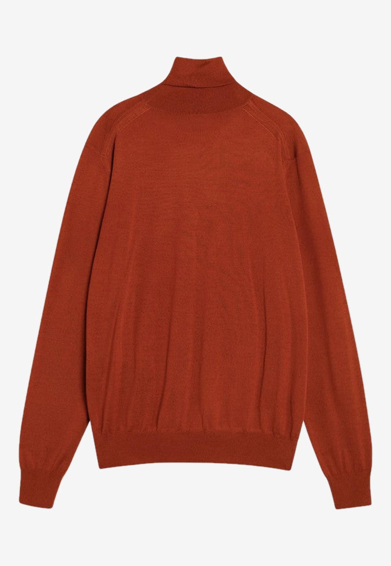 Saint Laurent Turtleneck Wool Sweater Red 821739Y76GM/R_YSL-6160