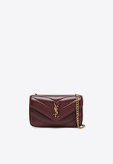 Saint Laurent Mini Loulou Quilted Leather Crossbody Bag Burgundy 821749AAEAX/Q_YSL-6197